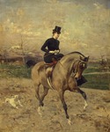 L'amazzone (Alice Regnault a cavallo)